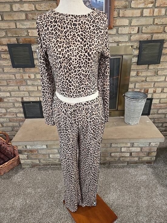 Juicy Couture Other - Juicy Couture Leopard Print Sleepwear Set Womans Sz Sm Safari Indie Sleaze Y2K
